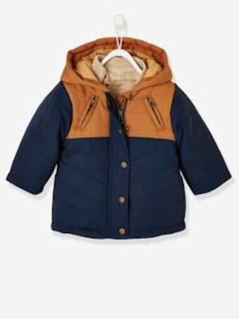 Vertbaudet Parka 3 em 1 com casaco amovível, para bebé menino - azul... promoção