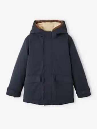 Vertbaudet Parka 3 em 1, com blusão amovível, para menino - azul medio... promoção