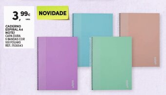 Continente Caderno Espiral A4 Note! promoção