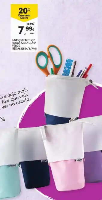 Continente Estojo Pop-Up promoção