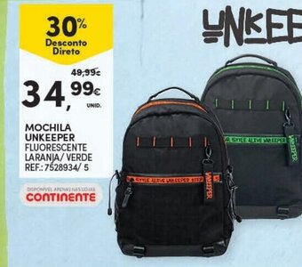 Continente Mochila Unkeeper promoção