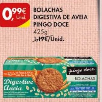 Bolachas Digestiva de Aveia Pingo Doce 425g