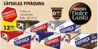 Pingo Doce Cápsulas P/Máquina Todas as Variedades 48 Unid promoção