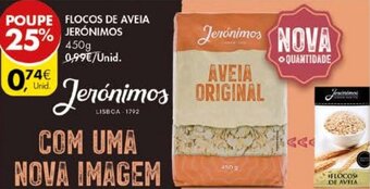 Pingo Doce Flocos de Aveia Jerónimos 450g promoção