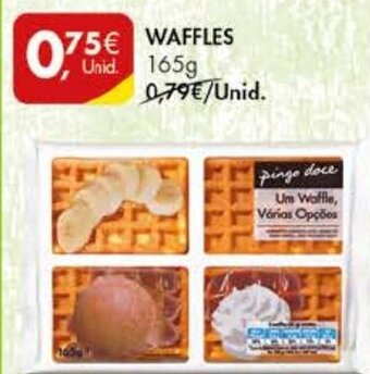 Pingo Doce Waffles 165g promoção