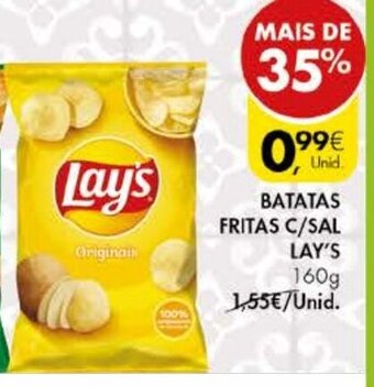 Pingo Doce Batatas Fritas C/ Sal Lay's 160g promoção