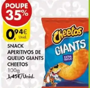 Pingo Doce k Aperitivos Giants Cheetos 100g promoção