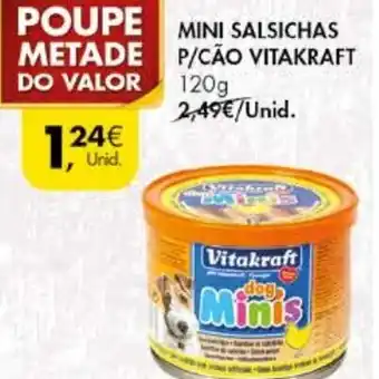 Pingo Doce Mini Salsichas P/Cão Vitakraft 120g promoção