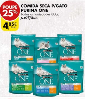 Pingo Doce Comida Seca P/Gato Purina One 800g promoção