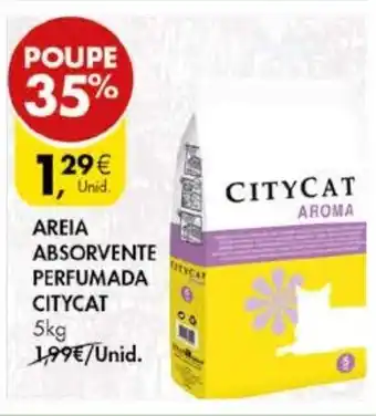 Pingo Doce Areia Absorvente Perfumada Citycat 5kg promoção