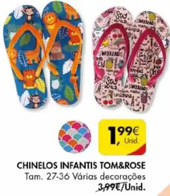 Pingo Doce Chinelos Infantis TOm & Rose 27-36 promoção