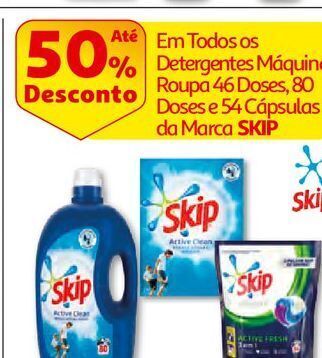 Auchan Det.roupa máq. pó skip promoção