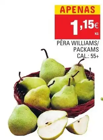 Continente Pêra Willams/ Packams 55+ promoção