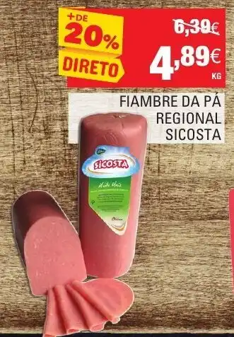 Continente Fiambre da Pá Regional Secosta promoção