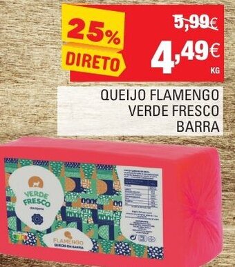 Continente Queijo Flamengo Verde Fresco Barra promoção