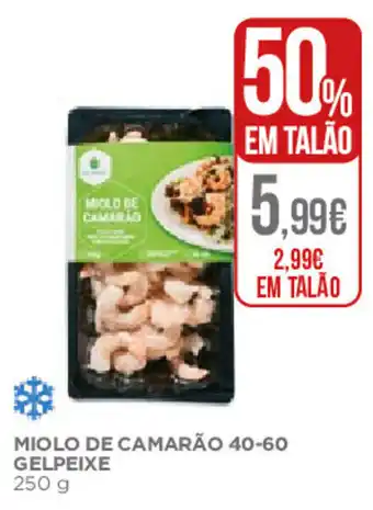Supercor Miolo de Camarão 40-60 Gelpeixe 250g promoção
