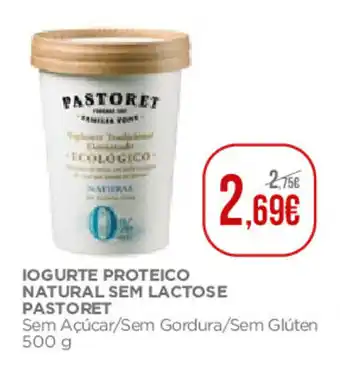 Iogurte Proteico Natural sem Lactose Pastoret 500g