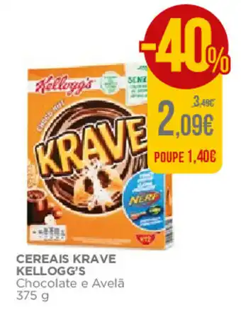 Supercor Cereais Krave Kellogg's 375g promoção