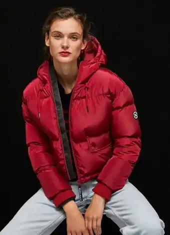 Pepe Jeans Blusão acolchoado com capuz amandine promoção