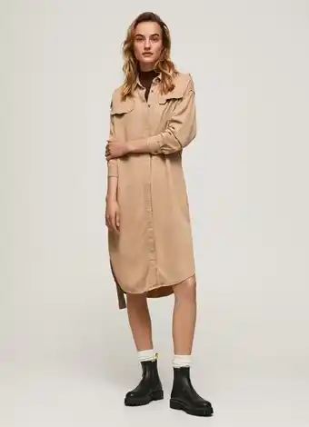 Pepe Jeans Vestido midi lidia promoção