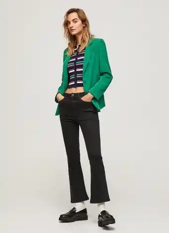 Pepe Jeans Dion flare fit high waist jeans promoção