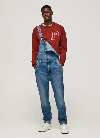 Jardineira denim dougie taper