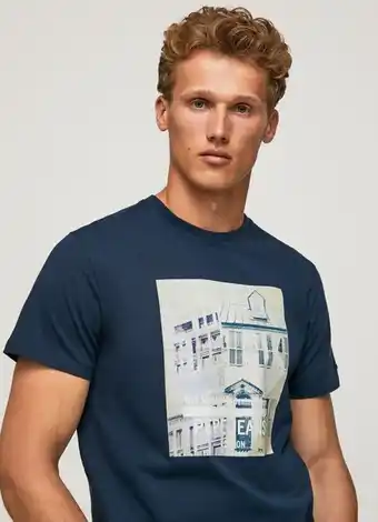 Pepe Jeans T-shirt estampado foto teller promoção