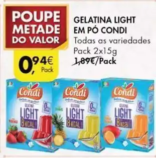 Pingo Doce Gelatina condi promoção