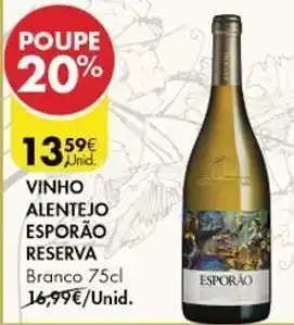 Pingo Doce Vinho branco esporão promoção