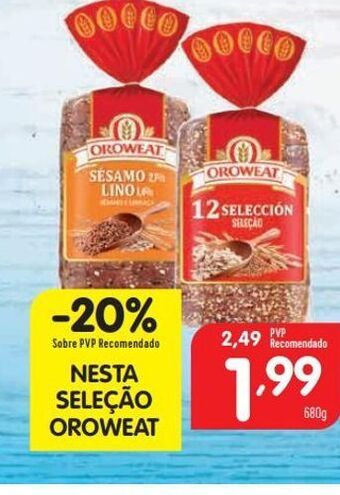 Pão de forma oroweat