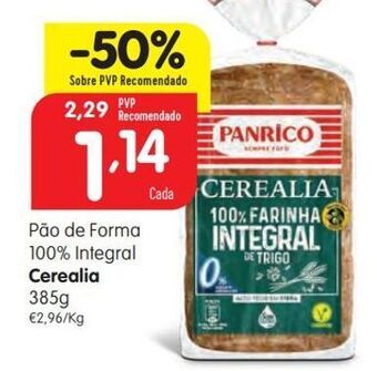 Minipreço Pão de forma panrico promoção