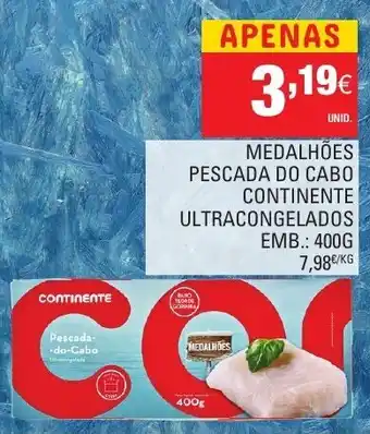 Continente Medalhões Pescada do Cabo Continente 400g promoção