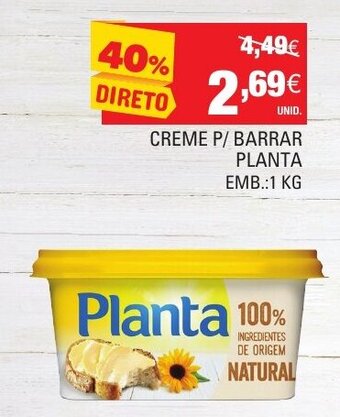 Continente Creme P/ Barrar Planta 1kg promoção