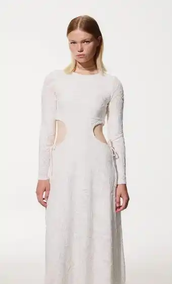 Stradivarius Vestido midi com cut out house of the dragon promoção