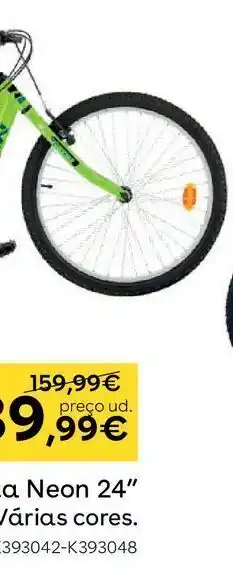 Toys R Us Avigo - bicicleta néon 26 polegadas vermelha promoção