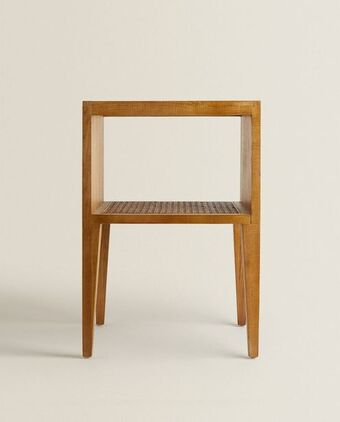 ZARA HOME Mesinha de madeira promoção
