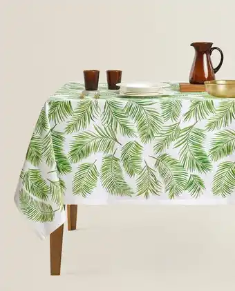 Toalha de mesa estampado folhas