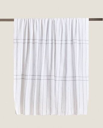 ZARA HOME Manta multiúsos riscas promoção