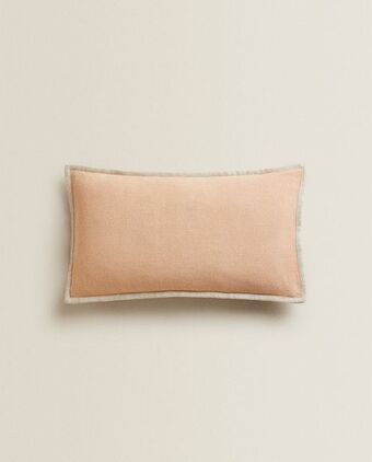 ZARA HOME Capa de almofada linho lavado promoção