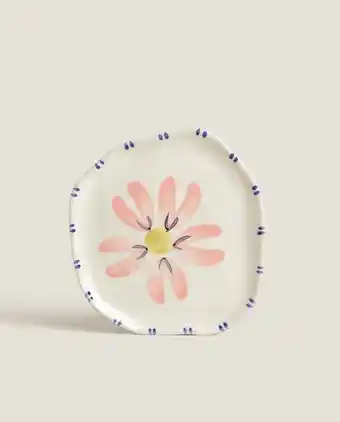ZARA HOME Prato louça flores promoção