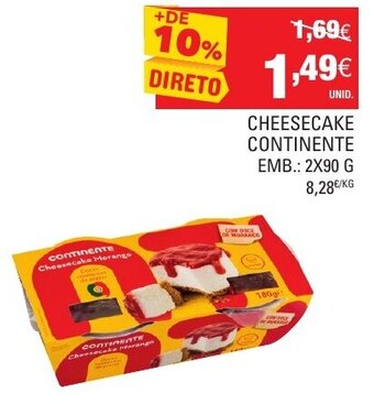 Cheesecake Continente 2x90g