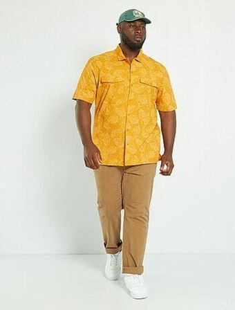 Kiabi Camisa em algodão com estampado promoção