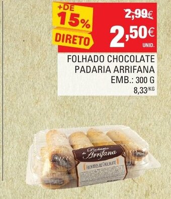 Folhado Chocolate Padaria Arrifana 300g