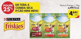 Pingo Doce Ração para cães friskies promoção