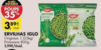 Pingo Doce Ervilhas verdes iglo promoção