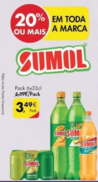 Pingo Doce Refrescos sumol promoção