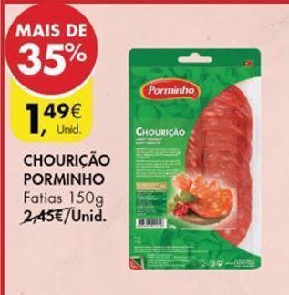 Pingo Doce Chouriço porminho promoção