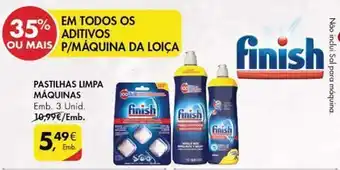 Pingo Doce Detergente finish promoção