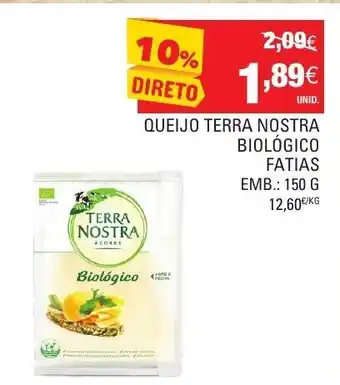 Continente Queijo Terra Nostra Biológico Fatias 150g promoção