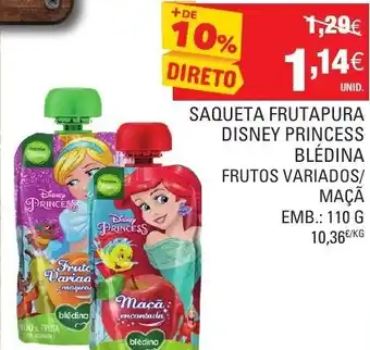 Saqueta Frutapura Disney Princess Blédina 110g